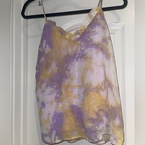 Purple & yellow tank top